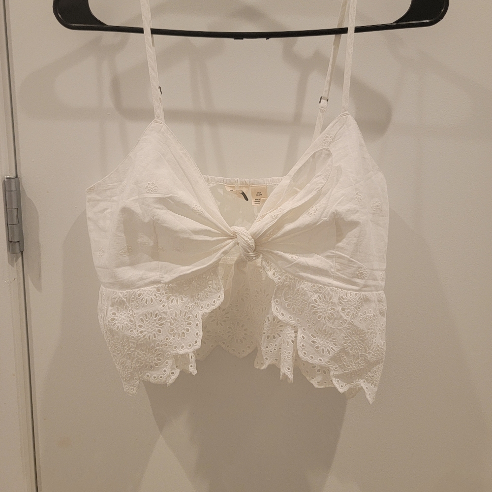 Roxy tie-front camisole